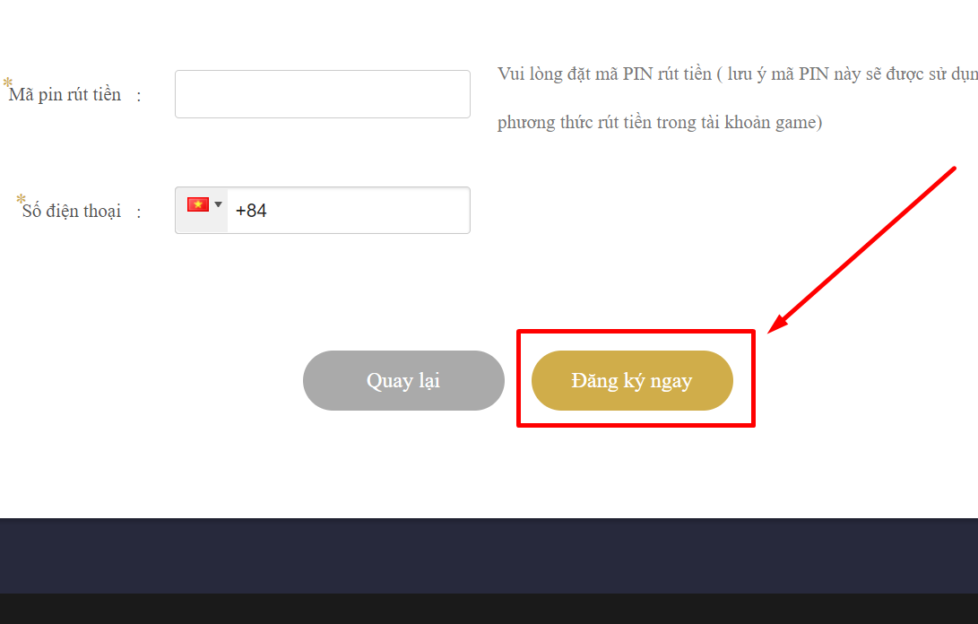 Cách tạo tài khoản cá độ bóng đá SV66 cho người mới 5 Hoàn tất quá trình đăng ký trong cách tạo tài khoản cá độ bóng đá
