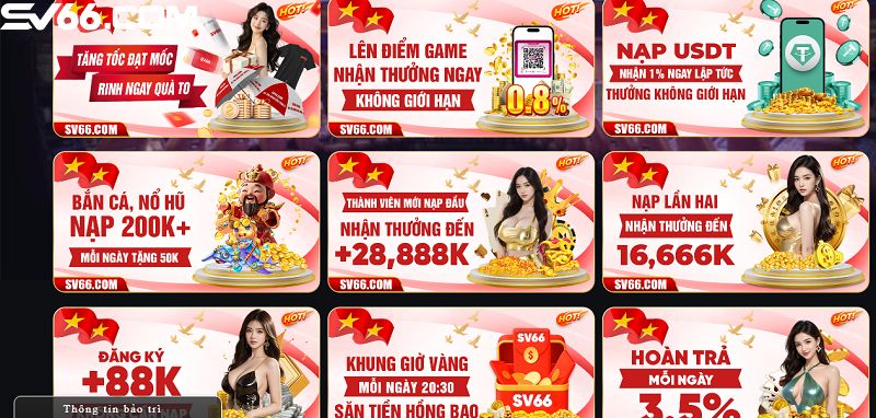 SV66 | SV66.COM - ĐĂNG NHẬP MỖI NGÀY - CƯỢC TO THẮNG LỚN 415 Ngập tràn ưu đãi có giá trị tại SV66